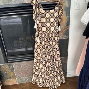 Sleeveless Square Neck Maxi Sundress